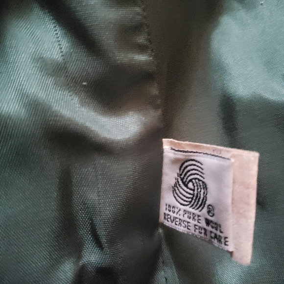 Hunt Club Vintage Womens Green Two Button Merino & Lambs Wool Blazer Sz 10T - Picture 14 of 14